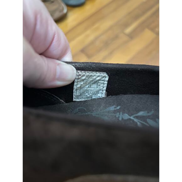 Merrill Plaza Bandeau Brown Leather + Suede Mary Jane Shoes Size 8 - Picture 7 of 8